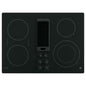 Profile 30 In. 4 Burner Element Downdraft Electric Cooktop in Black