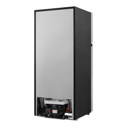 4.5 Cu. Ft. 2-Door Mini Refrigerator in Platinum Steel with Freezer