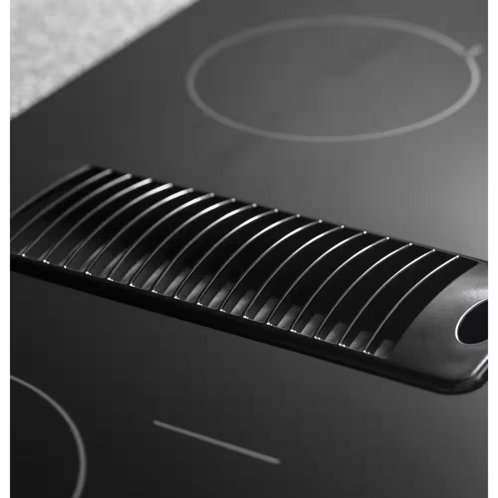 Profile 30 In. 4 Burner Element Downdraft Electric Cooktop in Black