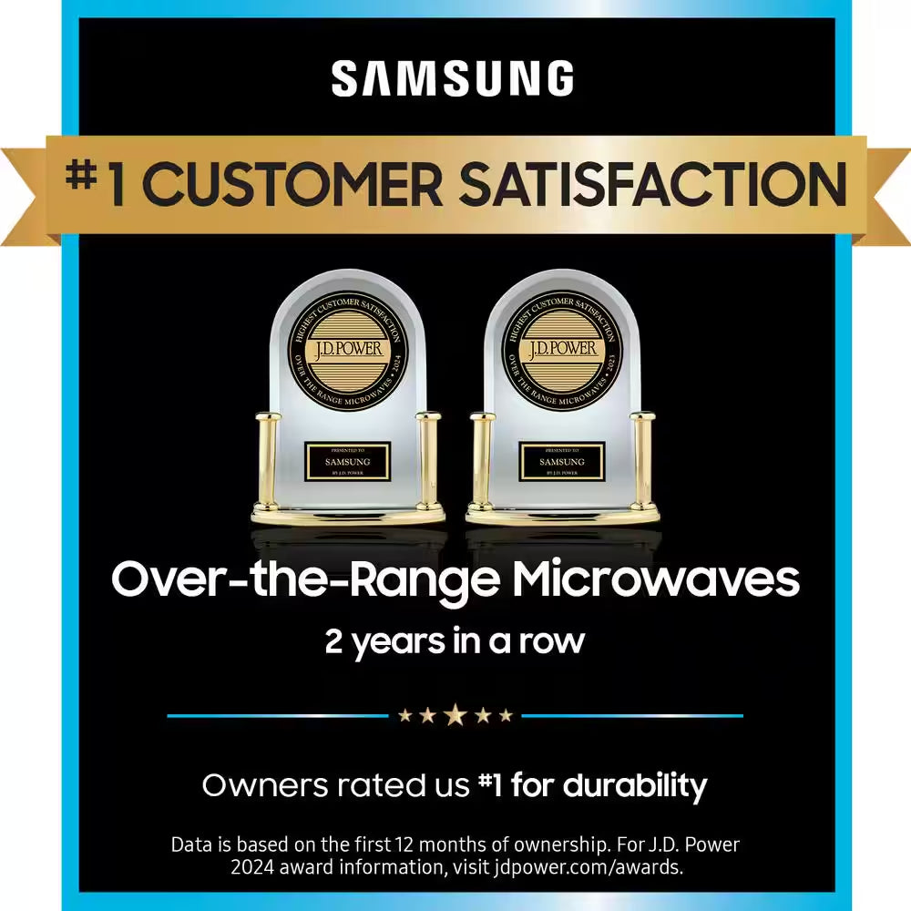 30 In. W 1.7 Cu. Ft. over the Range Microwave in Fingerprint Resistant Stainless Steel