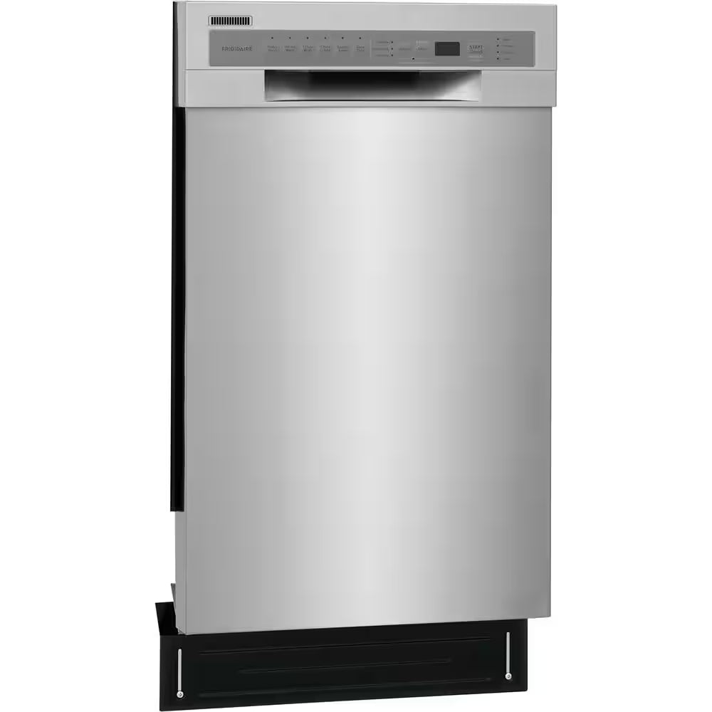 18 In. In. Front Control Built-In Tall Tub Dishwasher in Stainless Steel with 6-Cycles, 52 Dba