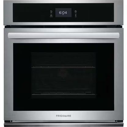 27 In. Single Electric Built-In Wall Oven with Convection in Stainless Steel