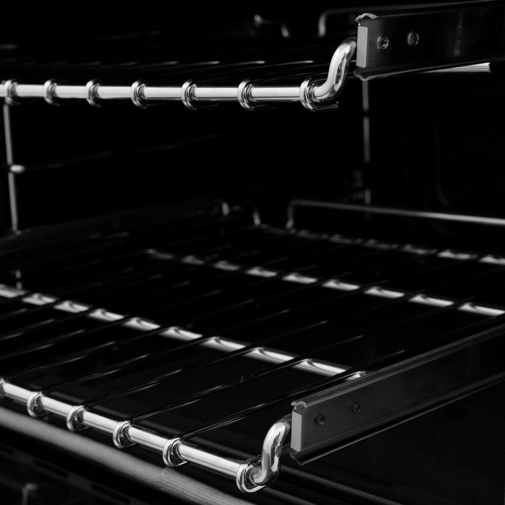 Autograph Edition 48 In. 7 Burner Double Oven Dual Fuel Range in Stainless Steel and Polished Gold