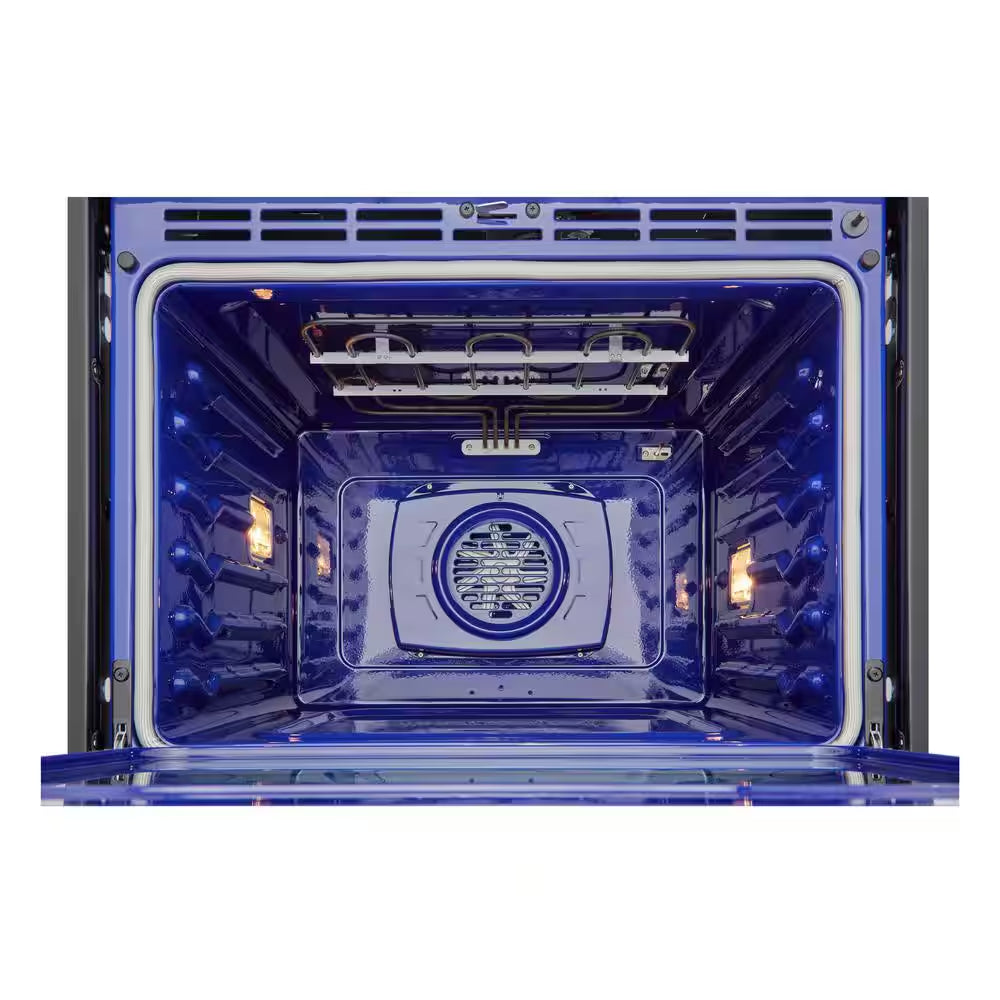 4.7 Cu. Ft. Smart Single Electric Wall Oven with Fan Convection, Air Fry in Printproof in Stainless Steel