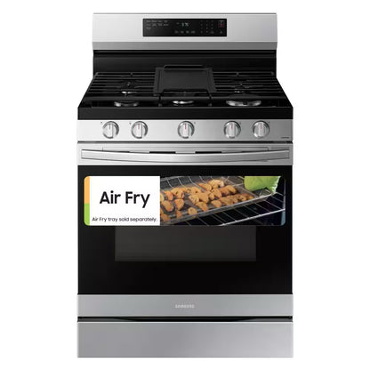 6 Cu. Ft. Smart Wi-Fi Enabled Convection Gas Range with No Preheat Airfry in Stainless Steel