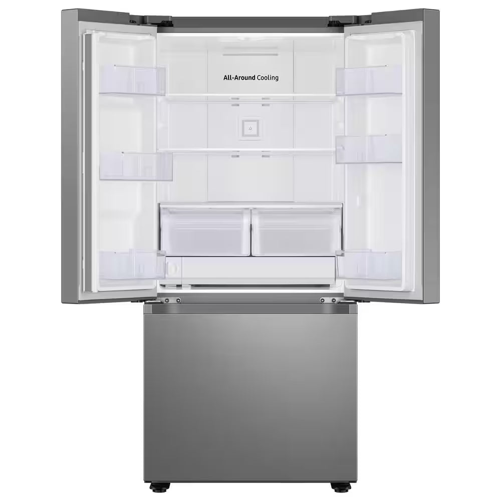 22 Cu. Ft. 3-Door French Door Smart Refrigerator with Water Dispenser in Fingerprint Resistant Stainless Steel