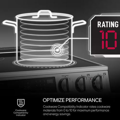 30 In. 4 Burner Element Induction Cooktop in Black with Power Element and Smoothtouch Controls