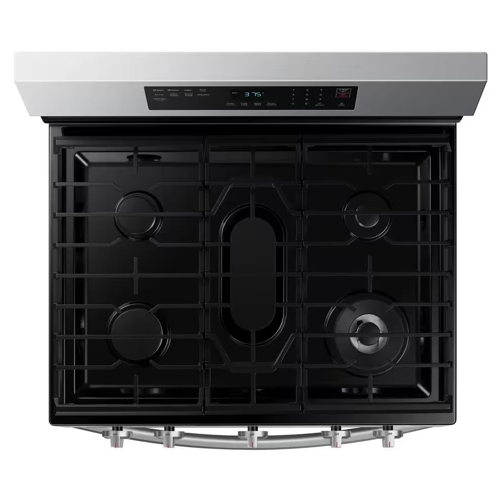 6 Cu. Ft. Smart Wi-Fi Enabled Convection Gas Range with No Preheat Airfry in Stainless Steel