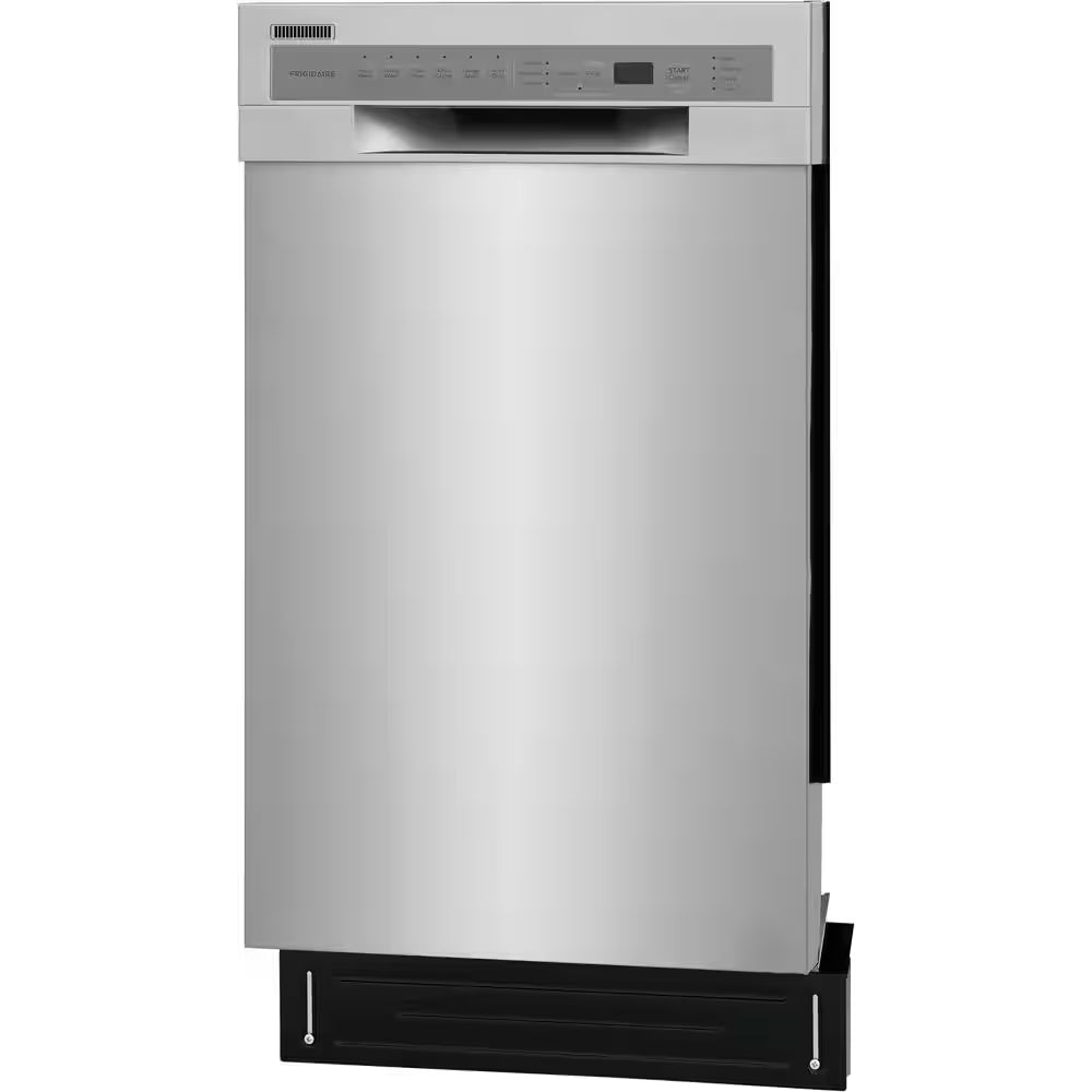 18 In. In. Front Control Built-In Tall Tub Dishwasher in Stainless Steel with 6-Cycles, 52 Dba