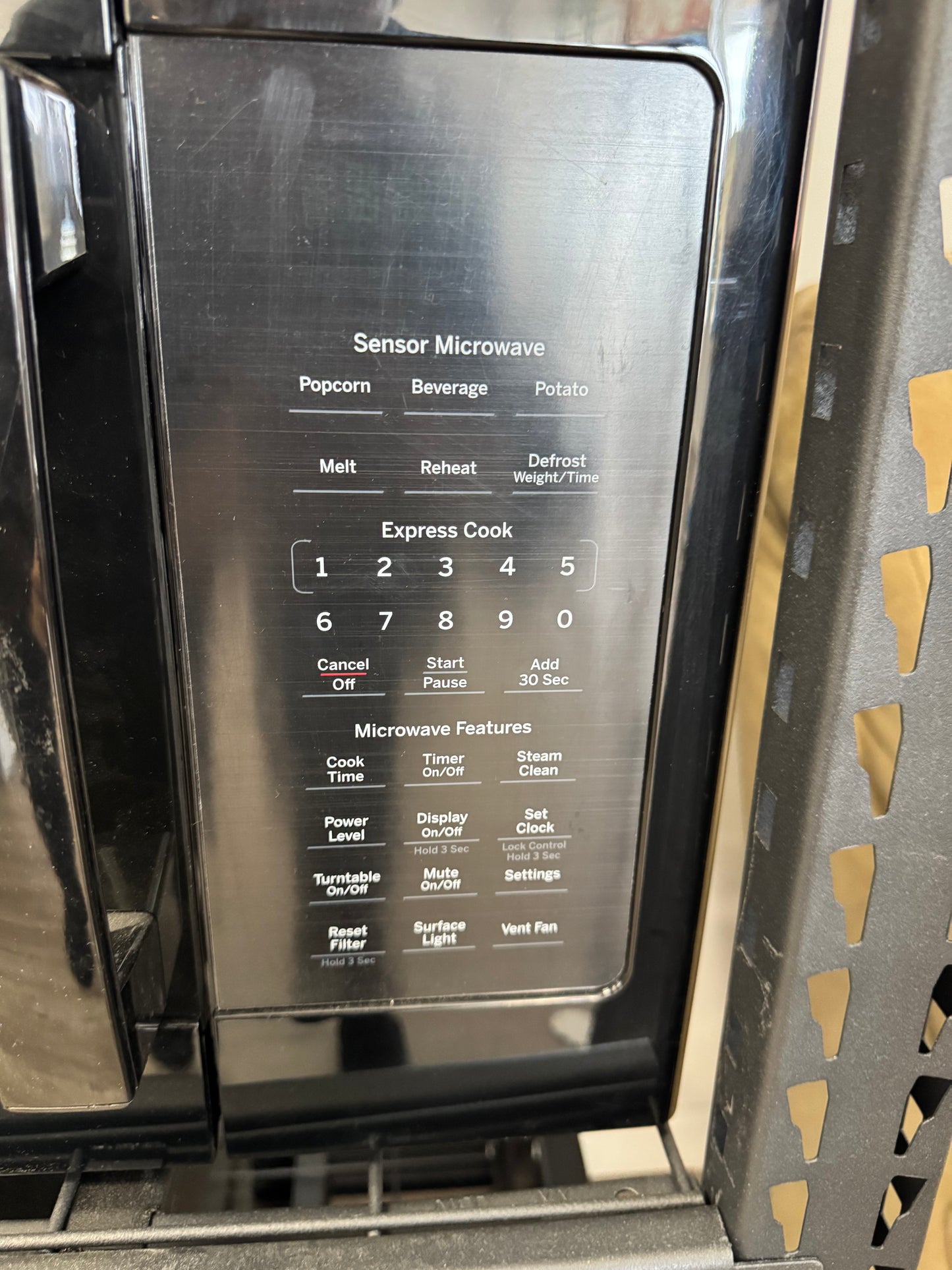 GE 1.9 Cu. Ft. Over-the-Range Sensor Microwave Oven Black
