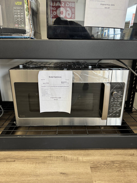 GE Profile 1.7’’ Cu. Ft. Conversation Over-the-Range Microwave Oven