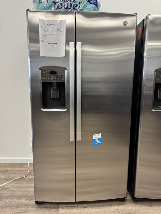 GE 25.3 Cu. Ft .Side - By - Side  Refrigerator