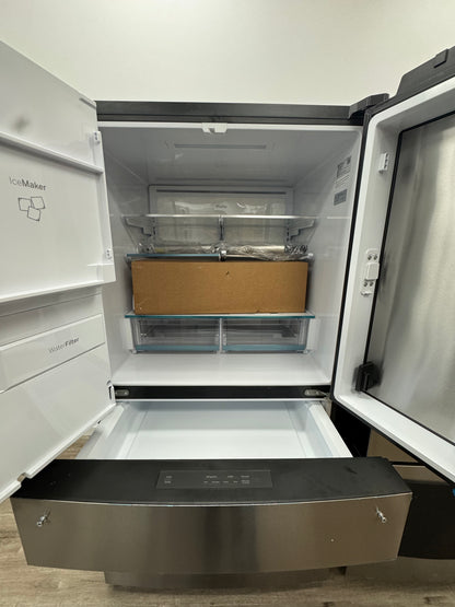 GE Profile Energy Star 27.9 Cu. Ft . Smart Fingerprint Resistant 4- Door French - Door Refrigerator With Door In Door