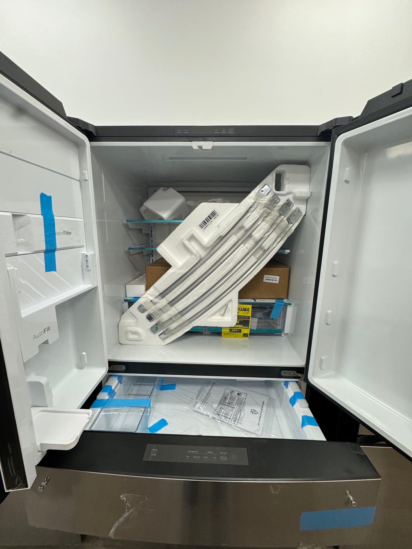 GE Profile Series Energy Star 29 Cu. Ft . Smart Fingerprint Resistant 4- Door French - Door Refrigerator