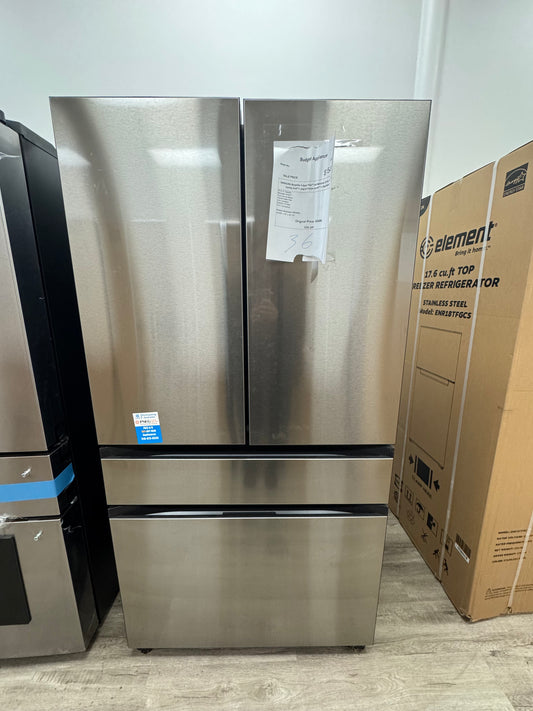 Samsung Bespoke 4 Door Flex Refrigerator (29 Cu. Ft . ) With AI Family Hub + and AI Vision Inside in Stainless Steel