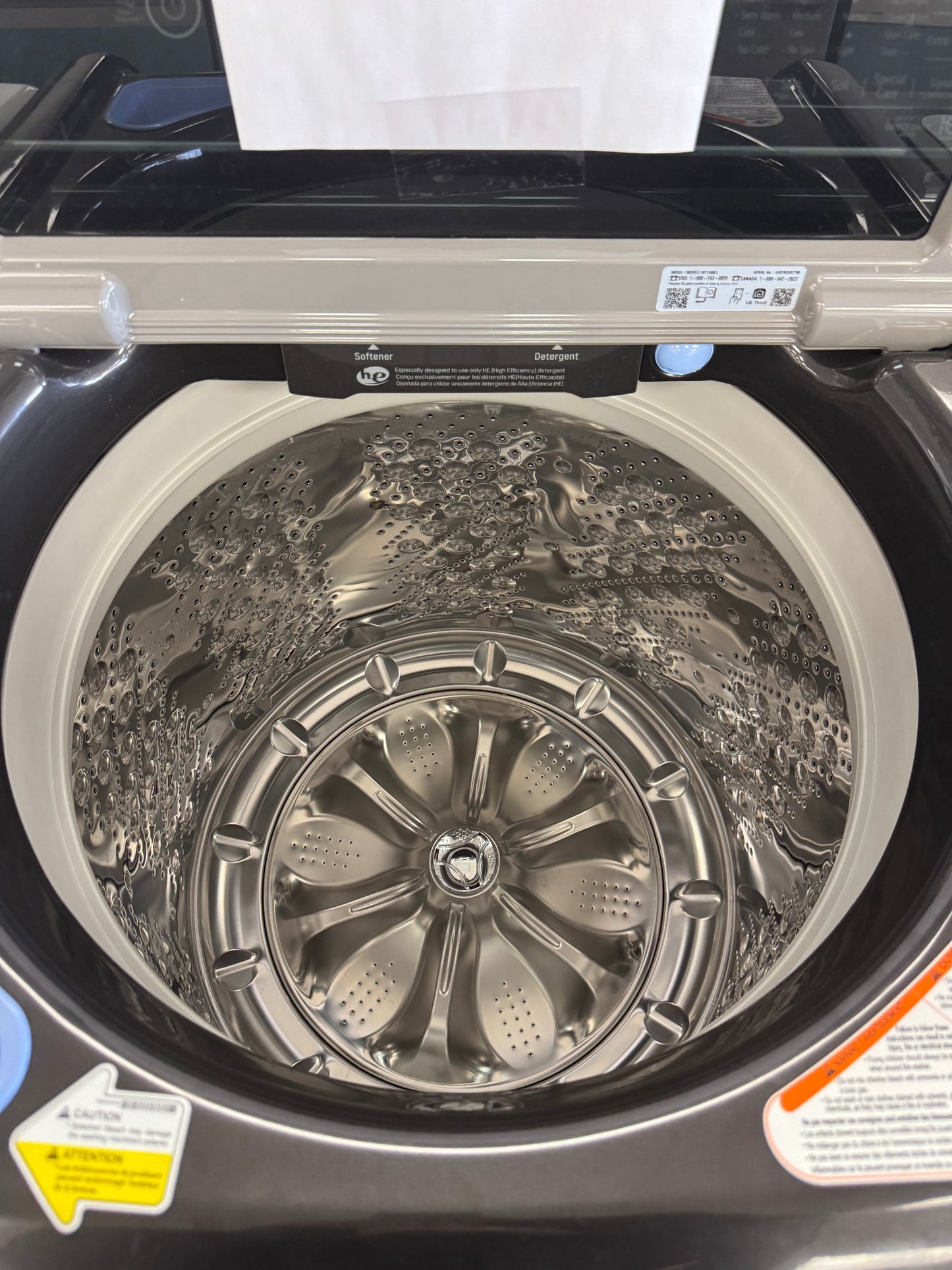 LG Smart Top Load Washer With Impeller ,TurboWash 3D , Water Plus