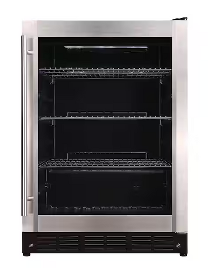 Vissani 23.4 in. 50 Bottle, 154 Can, Wine and Beverage Cooler with Stainless Steel Door
