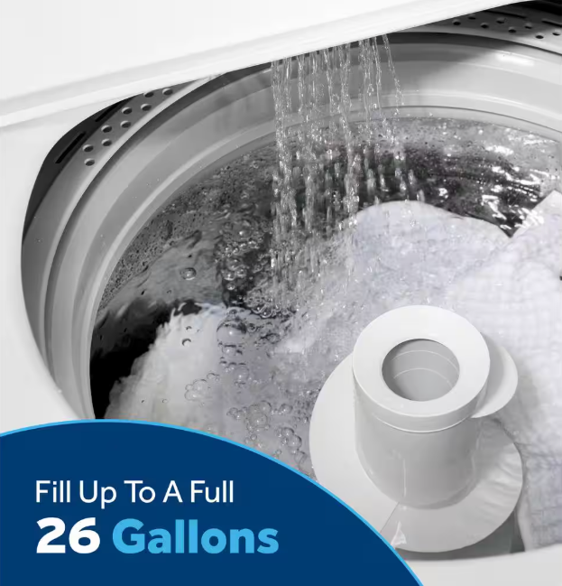 GE 4.5 cu. ft. Top Load Washer in White with Cold Plus and Wash Boost