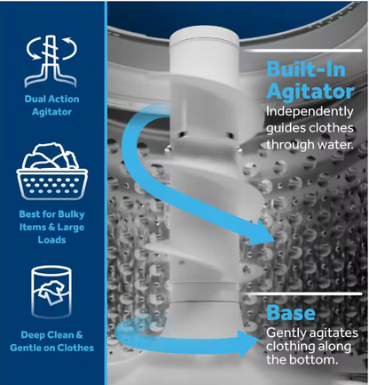 GE 4.5 cu. ft. Top Load Washer in White with Cold Plus and Wash Boost