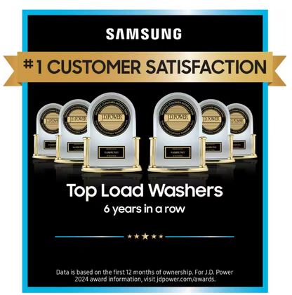Samsung 4.5 cu. ft. Top Load Washer with Impeller and Vibration Reduction in White