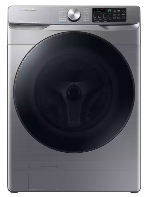 Samsung 4.5 cu. ft. Smart High-Efficiency Front Load Washer with Super Speed in Platinum
