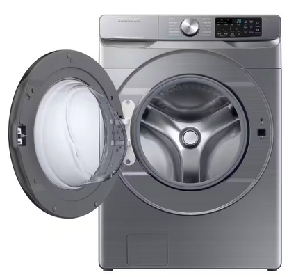 Samsung 4.5 cu. ft. Smart High-Efficiency Front Load Washer with Super Speed in Platinum