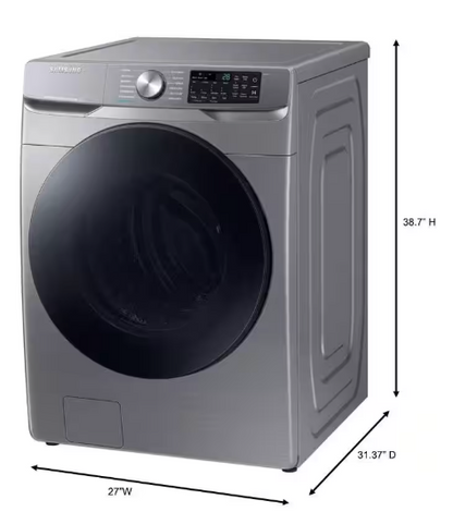 Samsung 4.5 cu. ft. Smart High-Efficiency Front Load Washer with Super Speed in Platinum