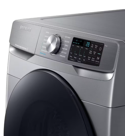 Samsung 4.5 cu. ft. Smart High-Efficiency Front Load Washer with Super Speed in Platinum