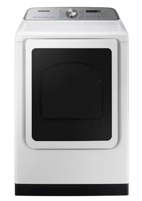 Samsung 7.4 cu. ft. Vented Smart Electric Dryer with Steam Sanitize Plus in White