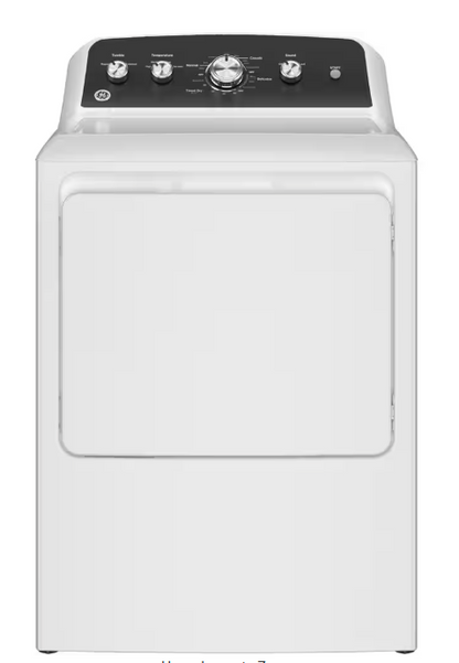 GE 7.2 cu. ft. vented Electric Dryer in White with Auto Dry and Extended Tumble