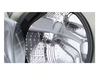 Bosch 800 Series 24 in. 2.4 cu. ft. Smart Stackable Front Load Compact Washer in Pearl Steel, ENERGY STAR