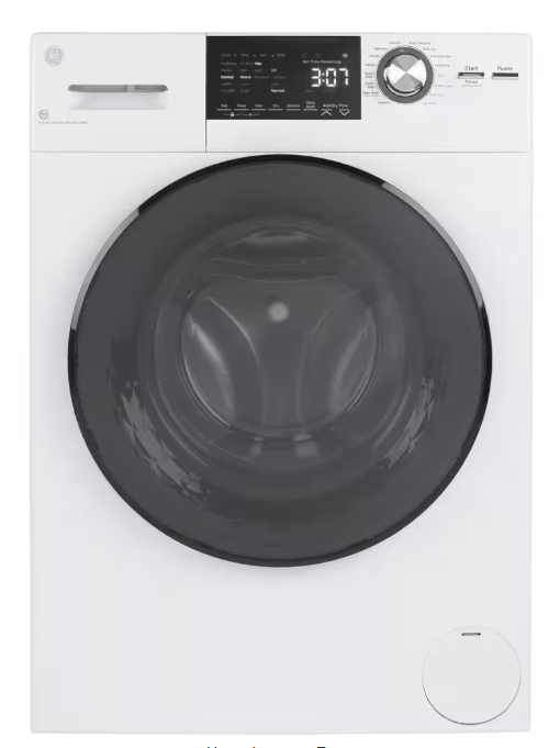GE 2.4 cu. ft. Compact White 120-Volt Ventless Electric All-in-One Washer Dryer Combo