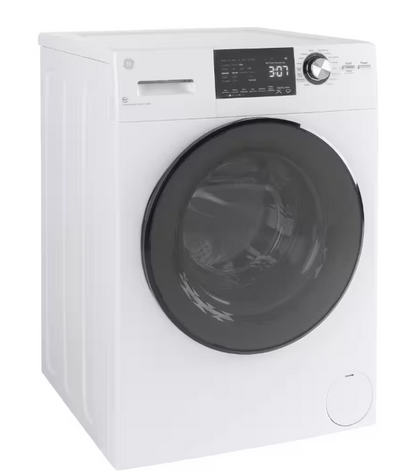 GE 2.4 cu. ft. Compact White 120-Volt Ventless Electric All-in-One Washer Dryer Combo