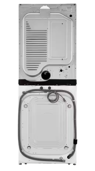 LG WashTower Stacked SMART Laundry Center 4.5 Cu.Ft. Front Load Washer & 7.4 Cu.Ft. Gas Dryer in White