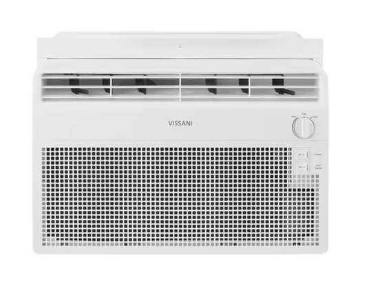 Vissani 5,000 BTU 115-Volt Window Air Conditioner for 150 sq. ft Rooms with Dehumidifier in White