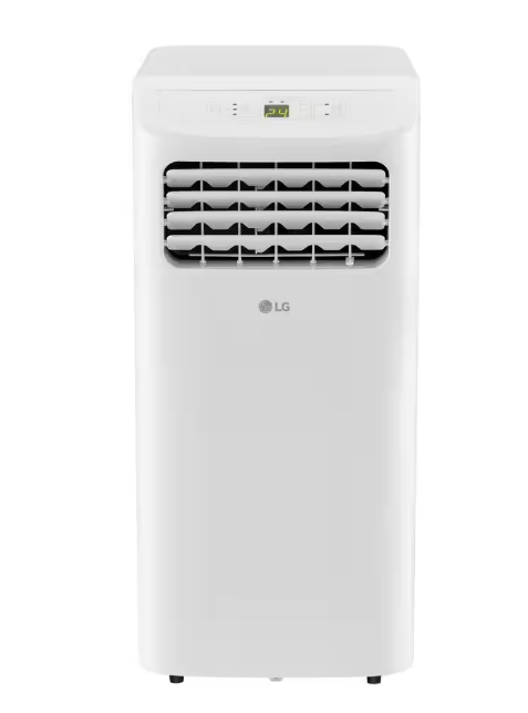 LG 6,000 BTU 115-Volt Portable Air Conditioner Cools 250 sq. ft. with Dehumidifier and LCD Remote