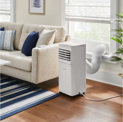 Vissani 5,000 BTU 115-Volt 3-in-1 Portable Air Conditioner Unit Cools up to 150 sq. ft. with Dehumidifier and Remote in White