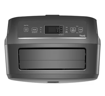 LG 8,000 BTU 115-Volt Portable Air Conditioner Cools 350 sq. ft. with Dehumidifier and Wi-Fi in Gray