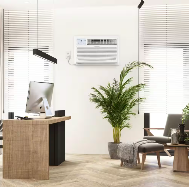 Keystone 10,000 BTU 230V Through-The-Wall AC Remote Dehumidifier Sleep Mode 24H Timer for Rooms up to 450 sq. ft.