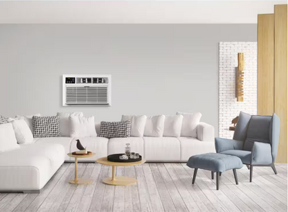 Whirlpool 10,000 BTU 115-Volt Through-the-Wall Air Conditioner Cools 450 Sq. Ft. with Dehumidifier and remote in White