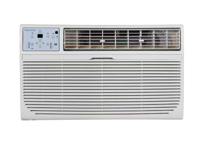 Keystone 14,000 BTU 230V Through-The-Wall AC 10,600 BTU Supplemental Heat Remote Sleep Mode 24H Timer for Rooms up to 700 Sq. Ft