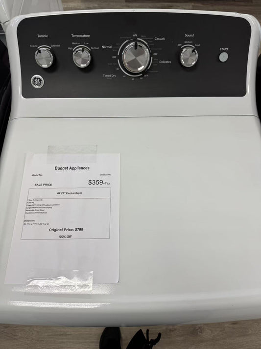 GE 27'' Electric Dryer