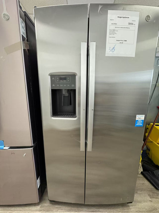 GE 25.3 Cu.Ft . Side -By-Side Refrigerator