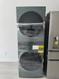 LG WashTower Stacked SMART Laundry Center 4.5 Cu.Ft. Front Load Washer & 7.4 Cu.Ft. Electric Dryer in Nature Green w/ Steam