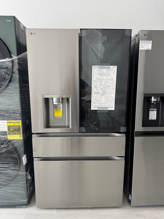 LG 29 cu. ft. SMART MyColor InstaView Standard-Depth MAX 4-Door French Door Refrigerator in Stainless Steel with Craft Ice
