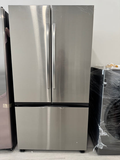 Samsung 27 cu. ft. Mega Capacity Counter Depth 3-Door French Door Refrigerator with Dual Auto Ice Maker in Stainless Steel