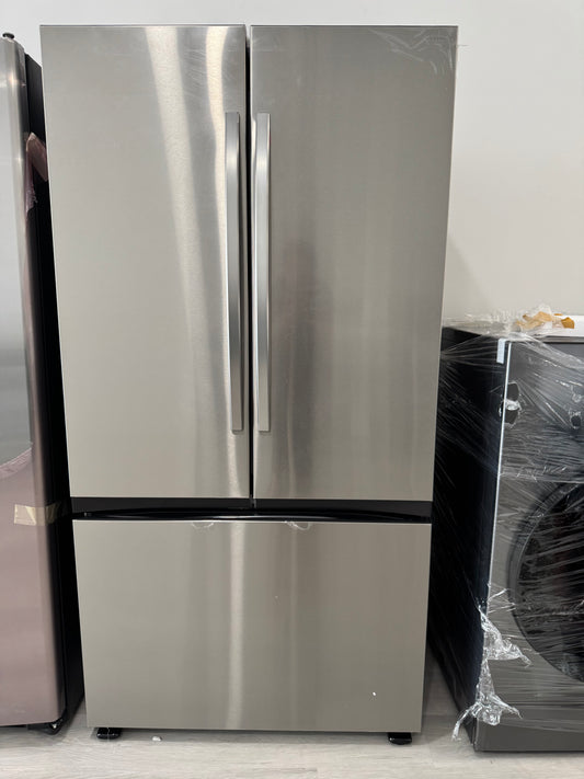 Samsung 27 cu. ft. Mega Capacity Counter Depth 3-Door French Door Refrigerator with Dual Auto Ice Maker in Stainless Steel