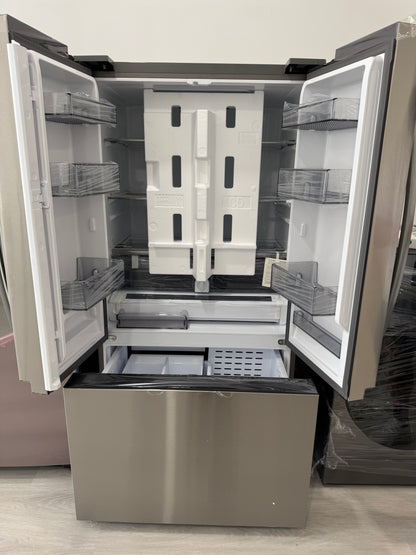 Samsung 27 cu. ft. Mega Capacity Counter Depth 3-Door French Door Refrigerator with Dual Auto Ice Maker in Stainless Steel