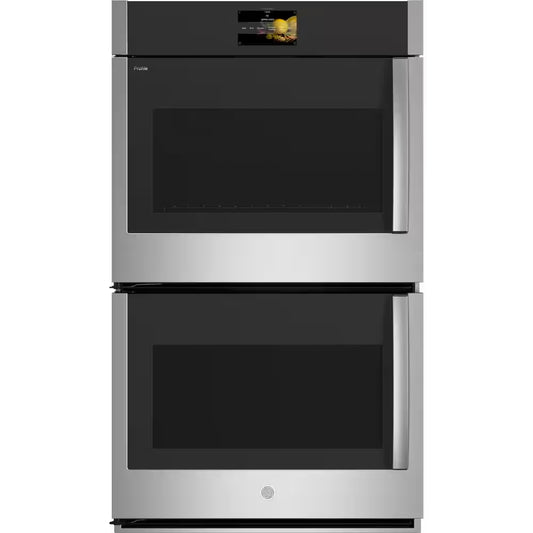 Profile 30 In. Smart Double Electric Wall Oven with Left-Hand Side-Swing Doors and Convection in Stainless Steel