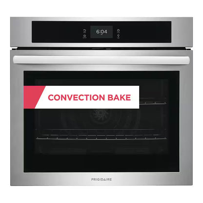 30 In. Single Electric Built-In Wall Oven with Convection in Stainless Steel